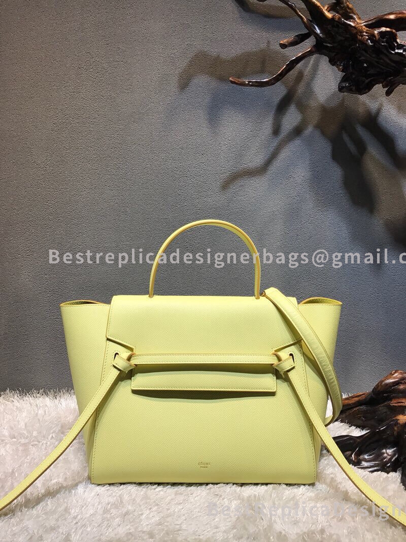 Celine Mini Belt Bag In Yellow Epsom Calfskin